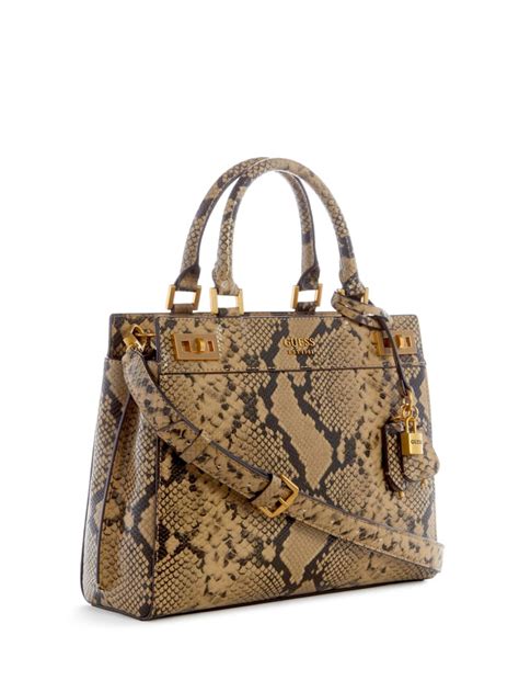 guess fake snake eather bag|guess katey snakeskin.